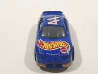 1998 Hot Wheels Racer Nascar #44 Blue Die Cast Toy Race Car Vehicle McDonald's Happy Meal