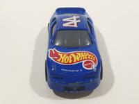 1998 Hot Wheels Racer Nascar #44 Blue Die Cast Toy Race Car Vehicle McDonald's Happy Meal