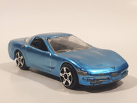 Maisto '97 Chevrolet Corvette Metallic Light Blue Die Cast Toy Car Vehicle