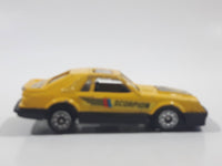 Vintage FAIE Swift Runner 1980 - 1982 Ford Mustang Hatchback "Scorpion" Yellow Die Cast Toy Car Vehicle