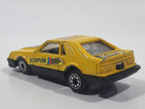 Vintage FAIE Swift Runner 1980 - 1982 Ford Mustang Hatchback "Scorpion" Yellow Die Cast Toy Car Vehicle