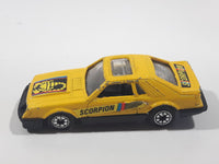 Vintage FAIE Swift Runner 1980 - 1982 Ford Mustang Hatchback "Scorpion" Yellow Die Cast Toy Car Vehicle