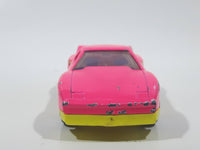 1994 Matchbox Pontiac Firebird Racer Hot pink and Fluorescent Yellow Die Cast Toy Car Vehicle