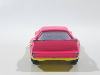 1994 Matchbox Pontiac Firebird Racer Hot pink and Fluorescent Yellow Die Cast Toy Car Vehicle