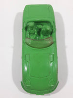 Vintage Tomte Laerdal Stavangar Norway Convertible Green Rubber Die Cast Toy Car Vehicle 4" Long