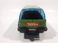 2002 Hasbro Tonka Off-Road 8040 Race Team Green Pressed Steel and Plastic Die Cast Toy Car Vehicle