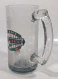 NFL Miami Dolphins Football Team 5 1/2" Tall Frosted Glass Beer Mug Cup