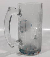 NFL Miami Dolphins Football Team 5 1/2" Tall Frosted Glass Beer Mug Cup