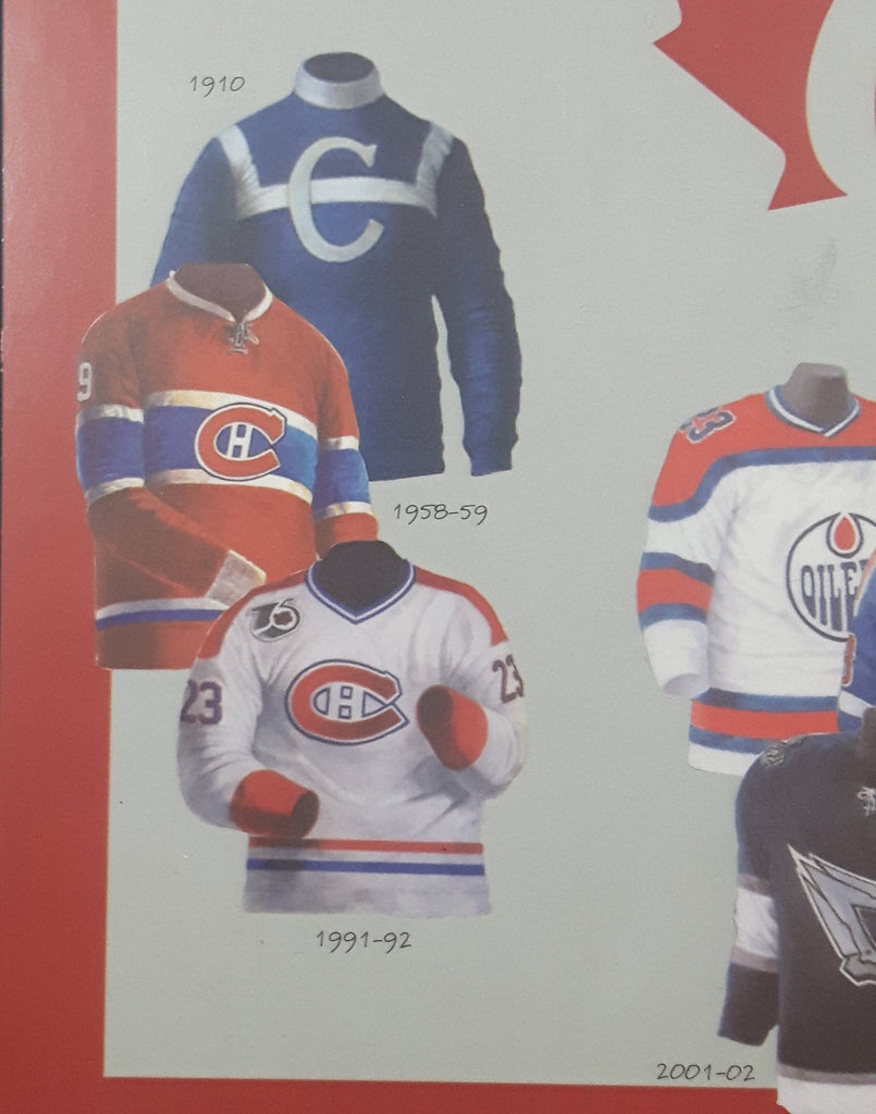 NHL Ice Hockey Canadian Teams Jersey History 8" x 10" Hardboard Wall P Treasure Valley