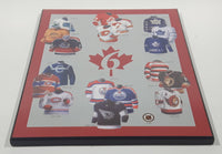 NHL Ice Hockey Canadian Teams Jersey History 8" x 10" Hardboard Wall Plaque