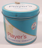 Vintage 1980s Player's Light Navy Cut Cigarette Tobacco 200g Blue Tin Can