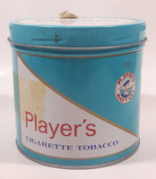 Vintage 1980s Player's Light Navy Cut Cigarette Tobacco 200g Blue Tin Can