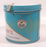 Vintage 1980s Player's Light Navy Cut Cigarette Tobacco 200g Blue Tin Can