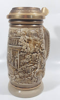 1987 Avon Ceramarte Brazil The Gold Rush San Francisco California 8 1/4" Tall Ceramic Collector's Stein