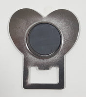 Red Heart Shaped Metal Magnet Bottle Opener