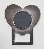 Red Heart Shaped Metal Magnet Bottle Opener
