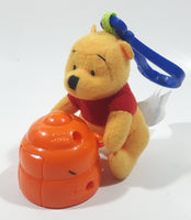 2001 McDonald's Disney The Book of Pooh Winnie The Pooh Plastic and Plush Clip On 3" Tall Toy Figure