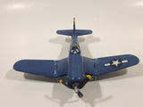 Disney Pixar Planes Skipper VF-17 Airplane Dark Blue 5" Long Die Cast Toy Aircraft with Folding Wings