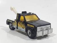 1998 Matchbox Motor Sports GMC Wrecker Truck 24 Hour Towing Black Die Cast Toy Car Vehicle