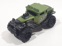2016 Hot Wheels Mild To Wild Baja Bone Shaker Metalflake Olive Green Die Cast Toy Car Vehicle