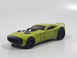 2008 Hot Wheels Track Stars Nitro Doorslammer Aston Martin Lime Green Die Cast Toy Car Vehicle