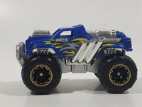 Zuru Metal Machines Monster Truck Blue and Chrome Die Cast Toy Car Vehicle