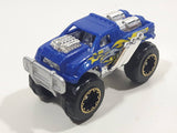 Zuru Metal Machines Monster Truck Blue and Chrome Die Cast Toy Car Vehicle