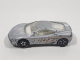 2000 Hot Wheels World Racers Ferrari 360 Modena Silver Die Cast Toy Car Vehicle