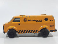 2009 Matchbox City Action Chevy Van Yellow Die Cast Toy Car Vehicle