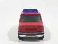 2006 Matchbox Fire Ford Panel Van Paramedic Red Die Cast Toy Car Vehicle