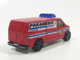 2006 Matchbox Fire Ford Panel Van Paramedic Red Die Cast Toy Car Vehicle
