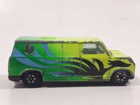 Vintage Yatming No. 1501 Ford Econoline E-150 Van Green with Black Graphics Die Cast Toy Car Vehicle
