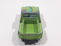 1980s Yatming No. 1601 Chevy Stepside Pickup Truck Green Die Cast Toy Car Vehicle