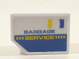 Fast Lane Baggage Service Luggage Trolley Truck Container White Plastic Die Cast Toy Car Vehicle with Blue Suitcase
