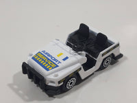 Fast Lane DKF1 Airport Service Luggage Trolley Cart White Die Cast Toy Car Vehicle