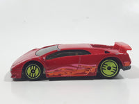 1993 Hot Wheels Revealers Lamborghini Diablo Red Die Cast Toy Exotic Sports Car Vehicle