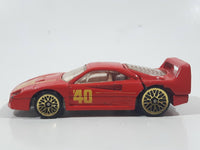 1997 Hot Wheels Ferrari F40 Red Die Cast Toy Dream Luxury Super Car Vehicle Opening Rear Mount Engine