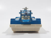 Vintage 1974 Lesney Products Matchbox Super Kings Hovercraft Blue and White Die Cast Toy Car Vehicle