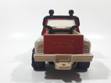 1986 Tonka Road Rebel Truck Red and Beige Pressed Steel and Plastic Die Cast Toy Car Vehicle 9" Long
