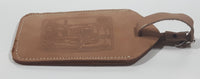 Vintage Esso Safety Excellence Construction Brown Leather Embossed Tag