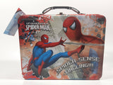2012 Marvel Spider-Man Spider-Sense Tingling!!! Carry-All Embossed Tin Metal Lunch Box with Tags