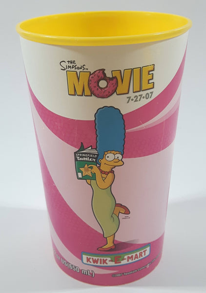 2007 Twentieth Century Fox The Simpsons Movie Marge Kwik-E-Mart Squishee 7-Eleven Slurpee 22oz 650mL Plastic Cup