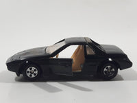 Soma Pontiac Fiero Black Die Cast Toy Car Vehicle Made In Hong Kong