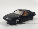 Soma Pontiac Fiero Black Die Cast Toy Car Vehicle Made In Hong Kong