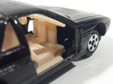 Soma Pontiac Fiero Black Die Cast Toy Car Vehicle Made In Hong Kong