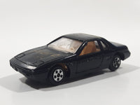 Soma Pontiac Fiero Black Die Cast Toy Car Vehicle Made In Hong Kong