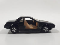 Soma Pontiac Fiero Black Die Cast Toy Car Vehicle Made In Hong Kong