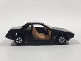 Soma Pontiac Fiero Black Die Cast Toy Car Vehicle Made In Hong Kong