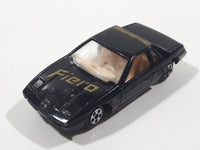 Soma Pontiac Fiero Black Die Cast Toy Car Vehicle Made In Hong Kong