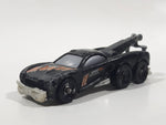 2002 Hot Wheels Tow Jam Flat Black Die Cast Toy Car Vehicle